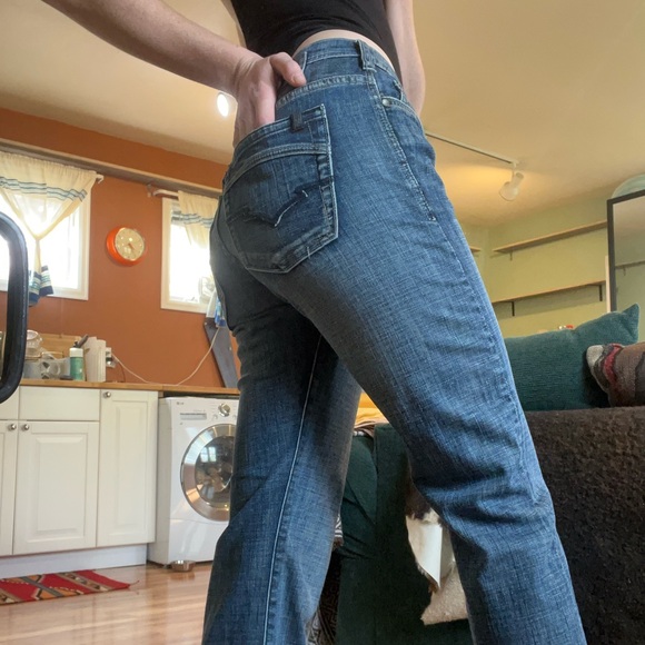 Buffalo David Bitton Womens Queen Mid-Rise Bootcut Jeans wash 29 Blue Denim - Picture 2 of 10